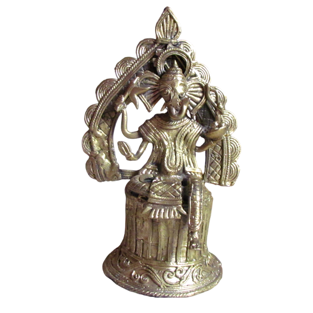 Lord Ganesha Idol (Antique Brass Finish)