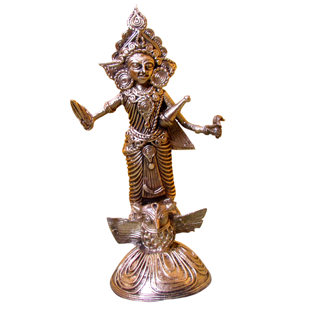 Goddess Lakshmi Idol (Riding the Owl)