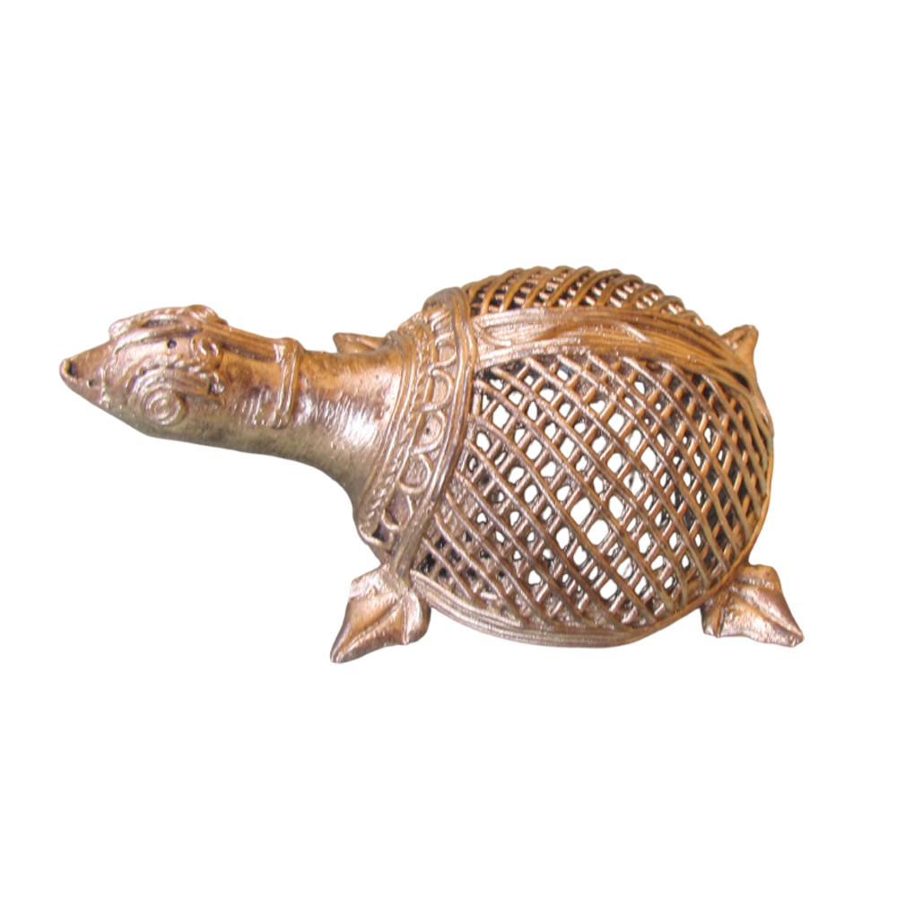 Brass Tortoise Figurine (Lost-Wax Casting)