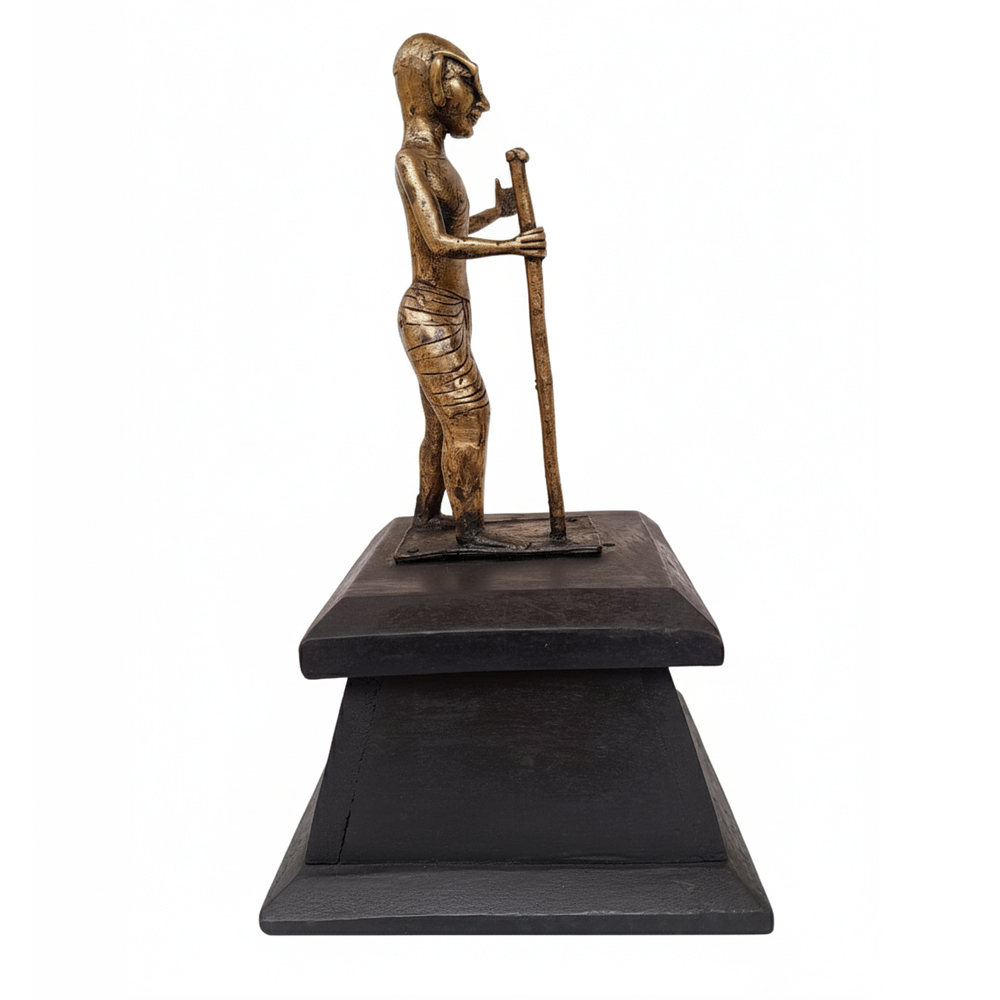 🕊️ Mahatma Gandhi Handcrafted Dokra Idol  - View 2