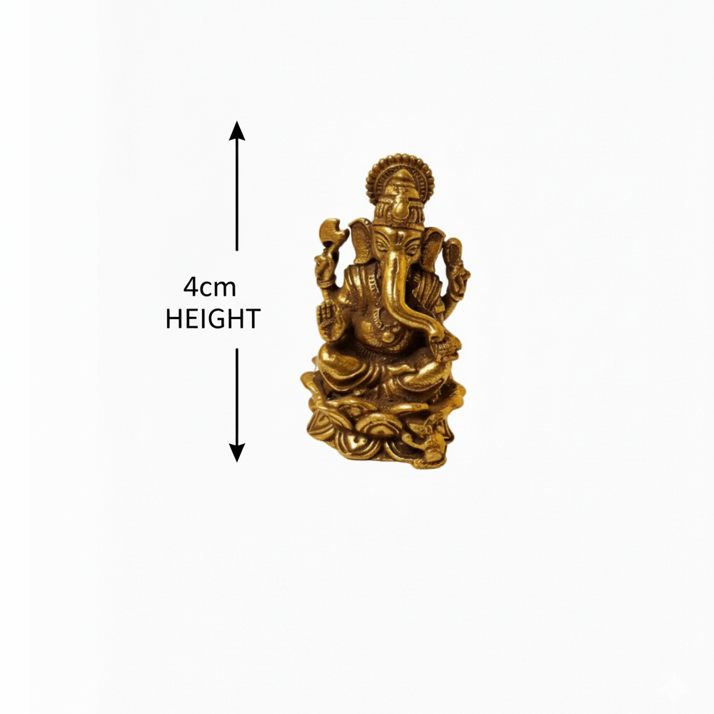 ✨ Exquisite Dokra Brass Idol of Lord Ganesha - View 2