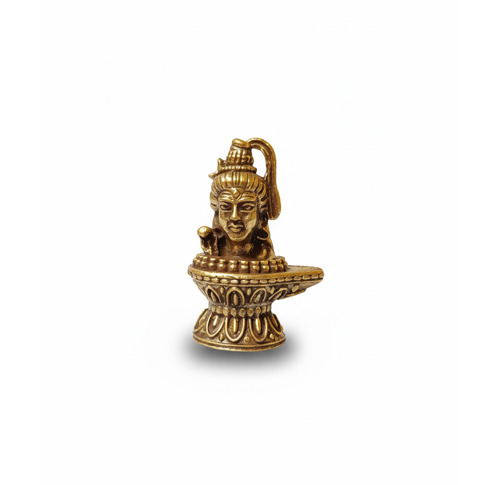 🕉️ Authentic Dokra Brass Shiva Mukhalinga Idol - Form and Formless
