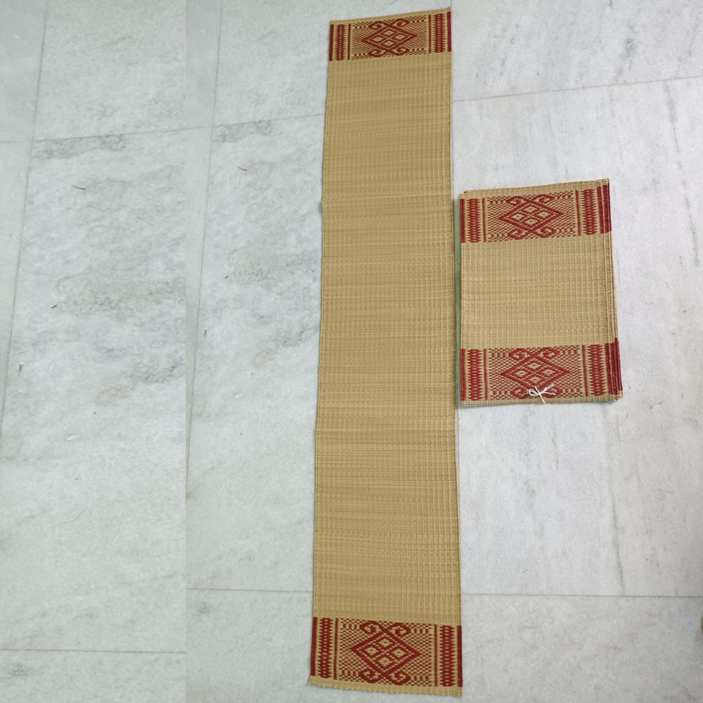 Handcrafted Masland Madurkati Table Runner & Placemat Set (7-Piece) - View 3