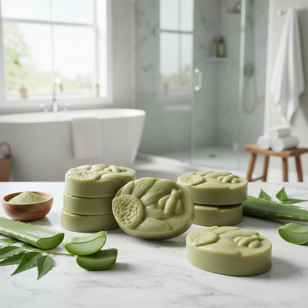 Herbal Dew Detox Bar | Neem + Aloe Vera | Set of 5