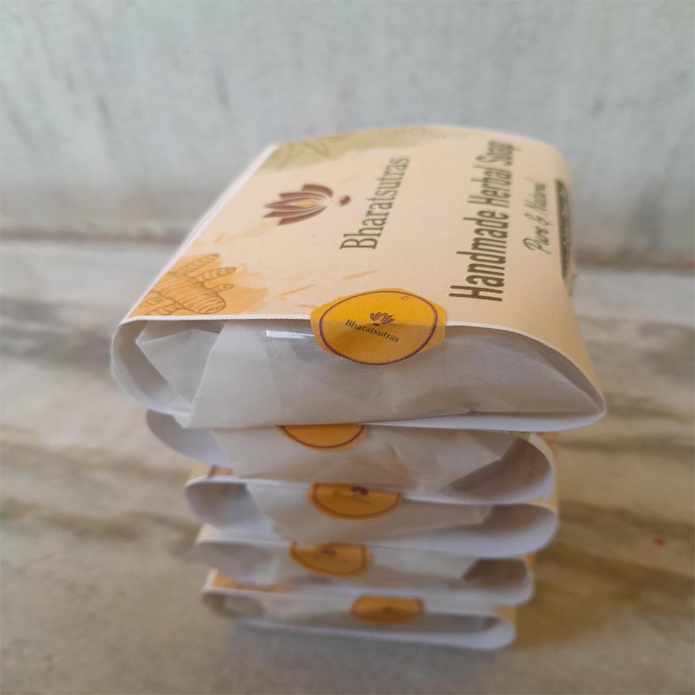 Anti-Blemish Body Soap| Neem + Turmeric + Charcoal | Set of 5 - View 2