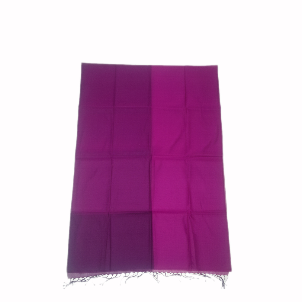  💜 Modern Magenta Silk Cotton Half-and-Half Saree (6.5 Meters with Blouse Piece) - View 3
