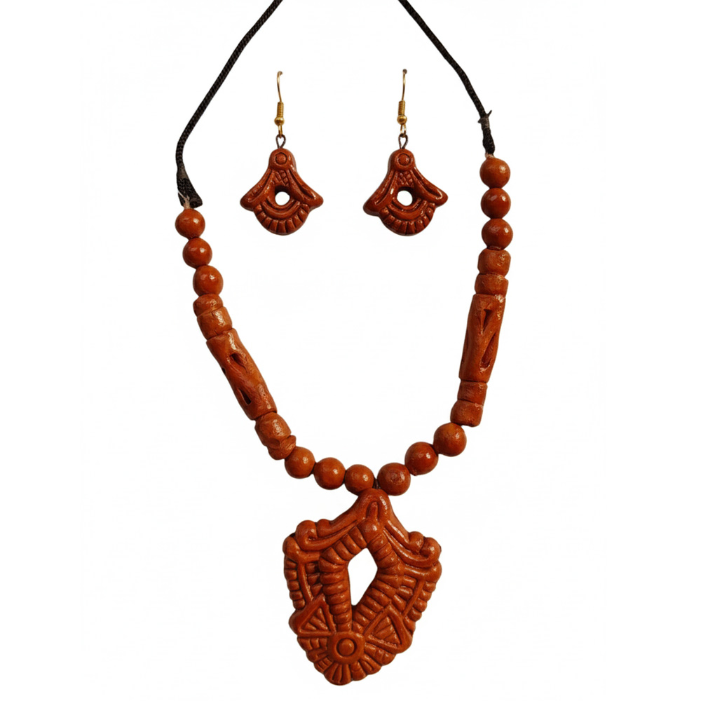 🧡 The Timeless Collection: Handcrafted Terracotta Jewellery Set