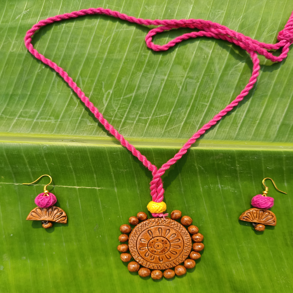 Artisan Terracotta Jewellery Set